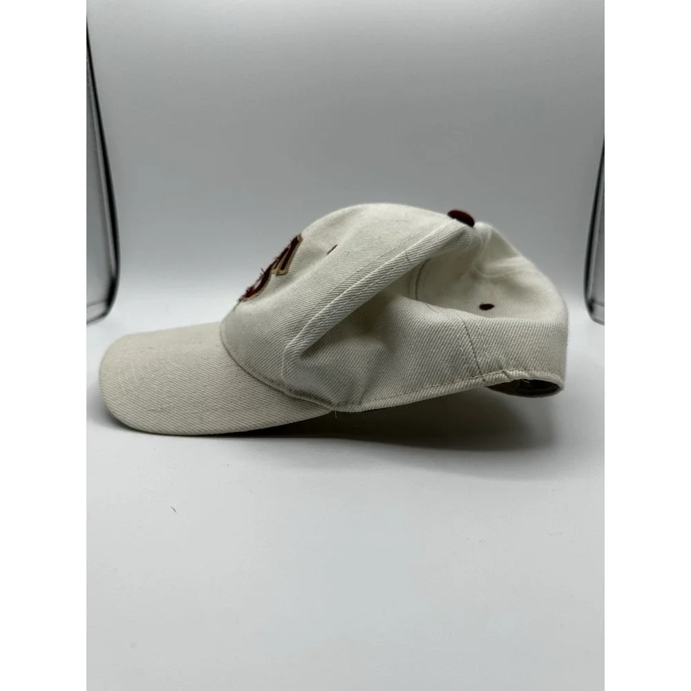 Vintage Florida State Seminoles Hat 7 1/8 Zephyr Graffix Fitted Cream NCAA‎ Cap